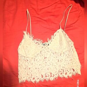 ZARA  Cream Lace Women’s Top. NEW. Size S